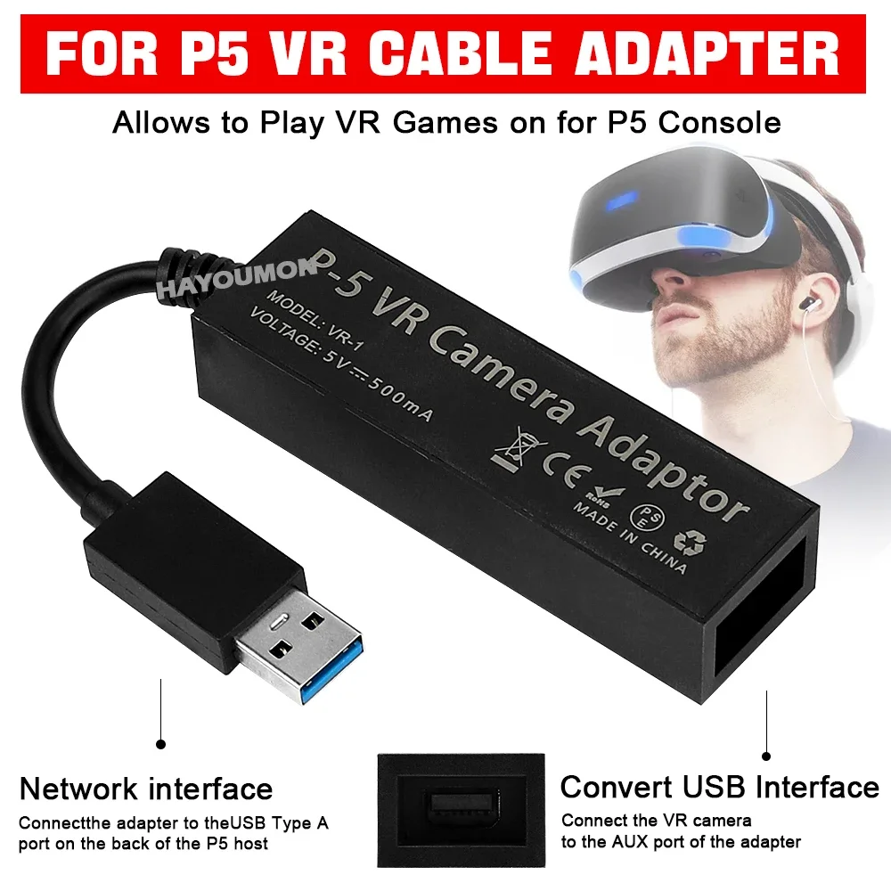 Adaptador de cable VR para PS5 - Gaming Console Buttons reseña y precio