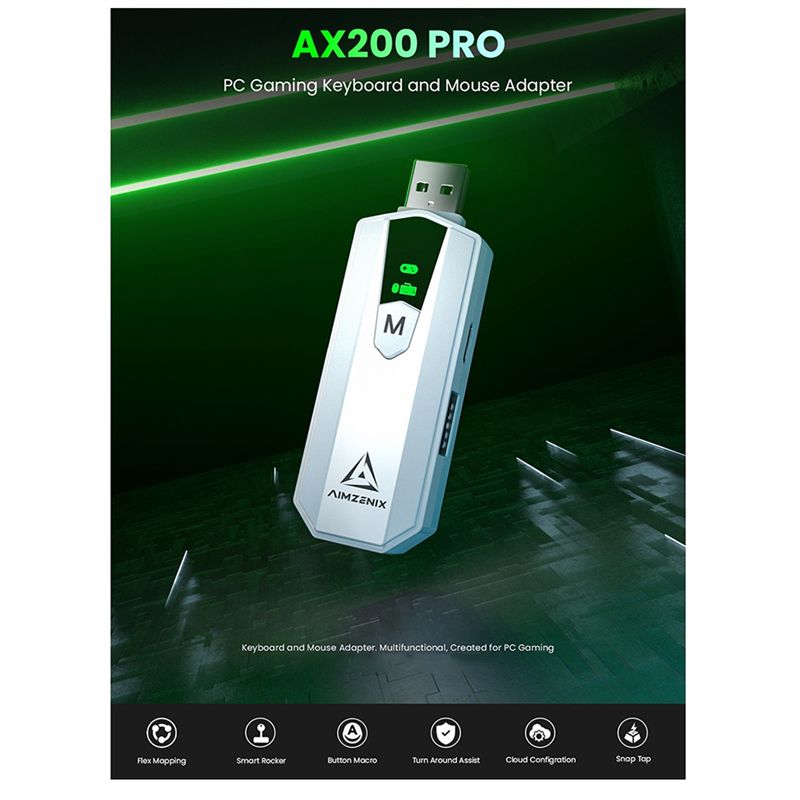 AIMZENIX AX200PRO Adaptador Co - Gaming Console Latest reseña y precio